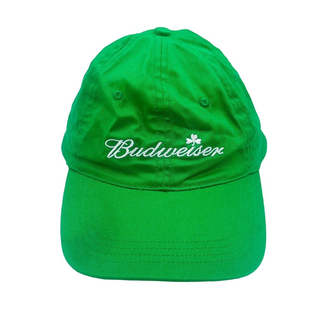 Budweiser Green Adjustable Cap St Patrick’s Day Shamrock Baseball Cap Hat